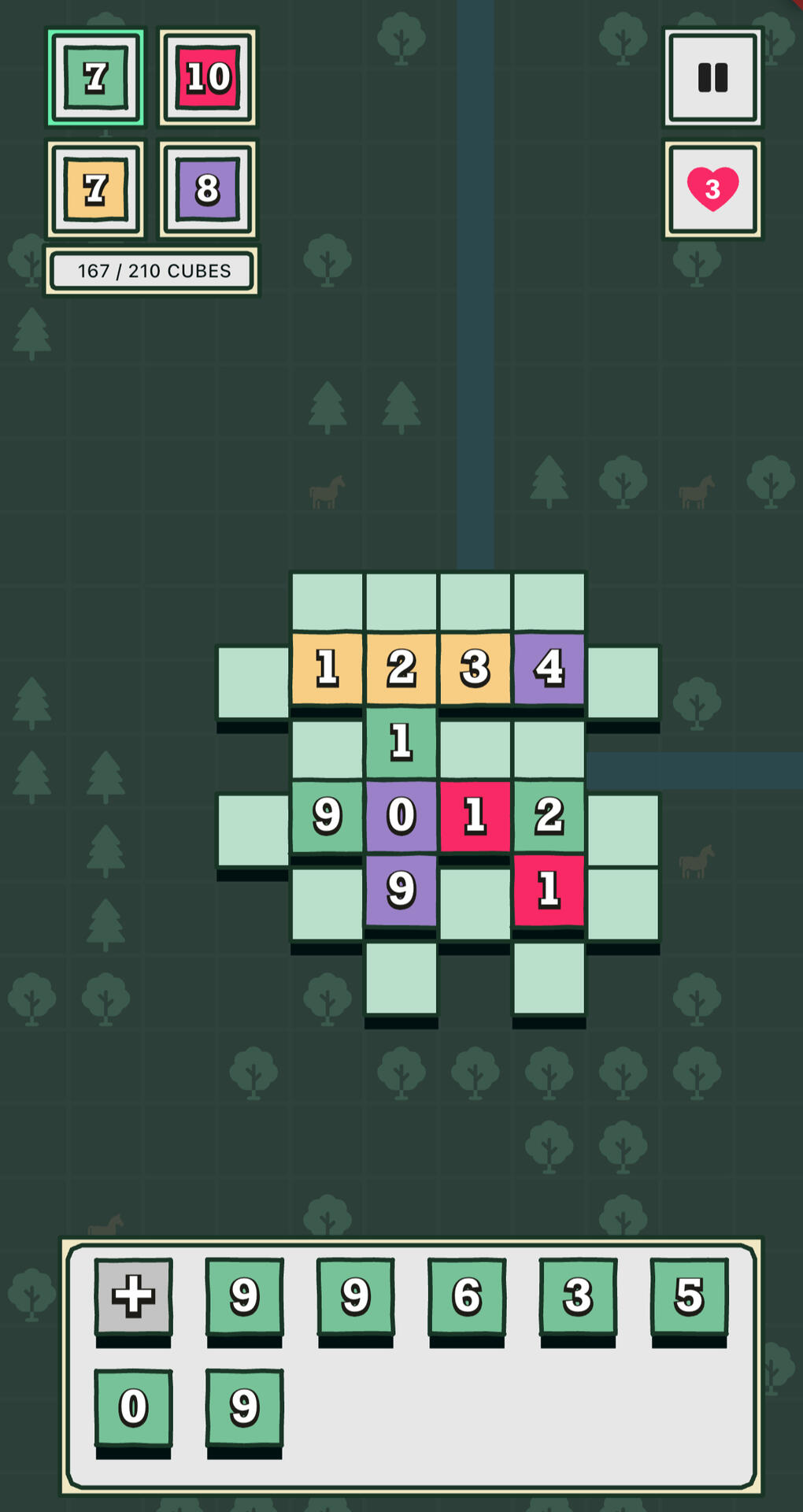 CubeRoots Ivy screenshot. A screen shot of one level of the game Ivy.